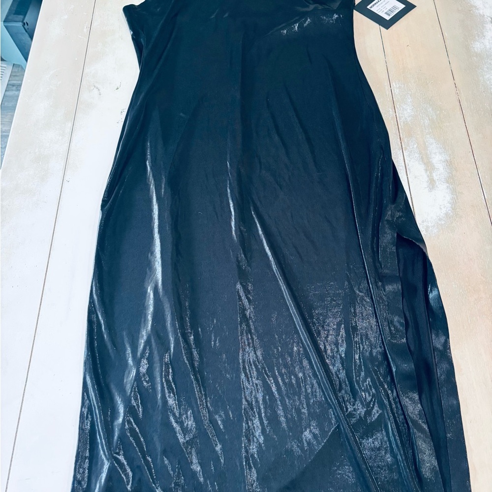 Norma Kamali halter turtle side slit dress - Picture 5 of 10